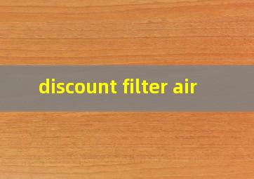 discount filter air